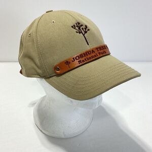 Joshua Tree National Park Baseball Hat With Leather Panel Leather Buckle Back